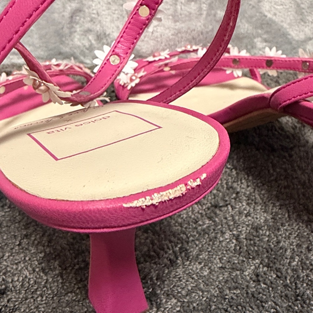 Dolce Vita x For Love & Lemons DAHLEA Fuschia Pink Strappy Sandals Size 9 NEW - Picture 5 of 8